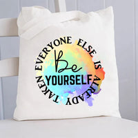Be Yourself Canvas Tote Bag