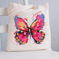 Colorful Butterfly Canvas Tote Bag