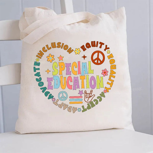 Special Education Inclusion Adapt Canvas Tote Bag
