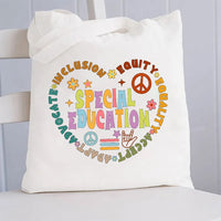 Special Education Inclusion Adapt Canvas Tote Bag