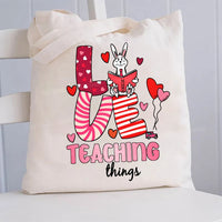 Love Teaching Things Canvas Tote Bag