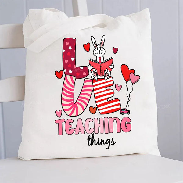 Love Teaching Things Canvas Tote Bag