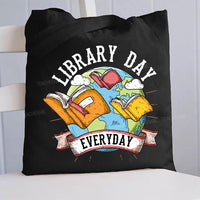 Library Day Everyday Canvas Tote Bag