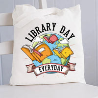 Library Day Everyday Canvas Tote Bag