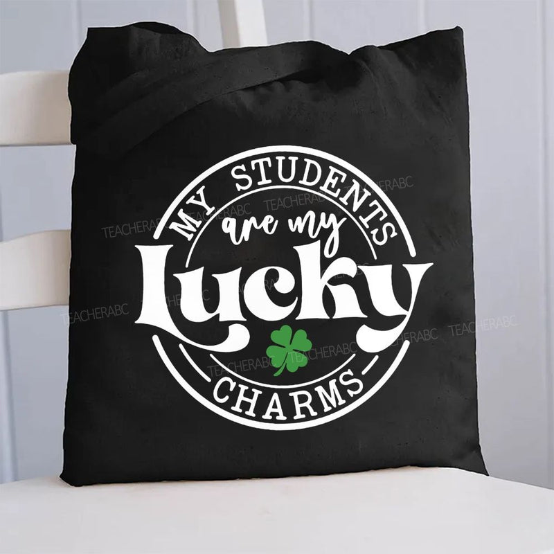 My Students Are My Lucky Charms Canvas Tote Bag