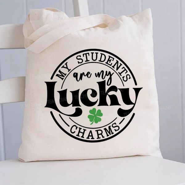 My Students Are My Lucky Charms Canvas Tote Bag