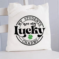 My Students Are My Lucky Charms Canvas Tote Bag