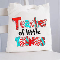 Teacher Of Little Things Canvas Tote Bag
