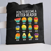 How To Become A Better Reader Canvas Tote Bag