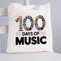 100 Days Of Music Canvas Tote Bag