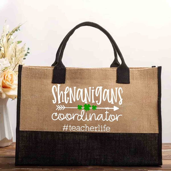 Shenanigans Coordinator Teacherlife Cotton Tote Bag