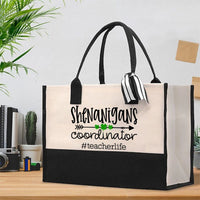 Shenanigans Coordinator Teacherlife Cotton Tote Bag