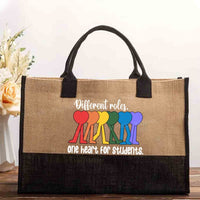 Different Roles One Heart For Students Cotton Tote Bag
