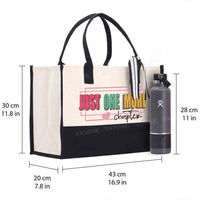 Just One More Chapter Cotton Tote Bag