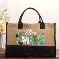 Personalized Name Saint Patrick's Day Mrs Smith Cotton Tote Bag