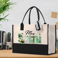 Personalized Name Saint Patrick's Day Mrs Smith Cotton Tote Bag