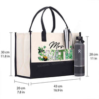 Personalized Name Saint Patrick's Day Mrs Smith Cotton Tote Bag