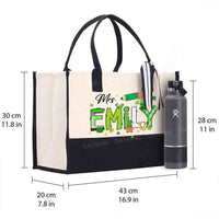 Personalized Name Saint Patrick's Day Mrs Emily Cotton Tote Bag