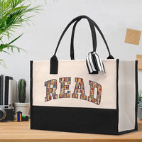 Read Book Fonts Fall In Love With Reading Cotton Tote Bag
