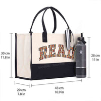 Read Book Fonts Fall In Love With Reading Cotton Tote Bag