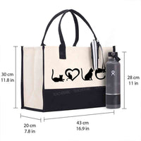 Cat Lover Cotton Tote Bag