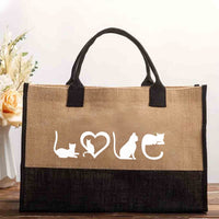 Cat Lover Cotton Tote Bag
