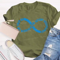 In April We Wear Blue For Autism Acceptance Teacher T-shirt