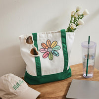 You Are Loved Color-Blocked Canvas Bag