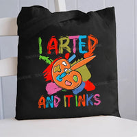 Arted And It Inks Canvas Tote Bag