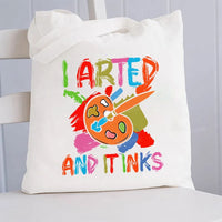 Arted And It Inks Canvas Tote Bag