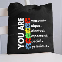 You Are Awesome Unique Canvas Tote Bag