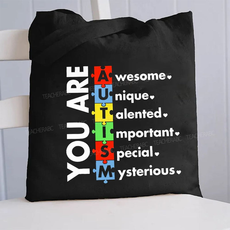 You Are Awesome Unique Canvas Tote Bag