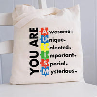 You Are Awesome Unique Canvas Tote Bag