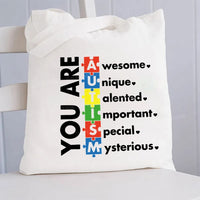 You Are Awesome Unique Canvas Tote Bag