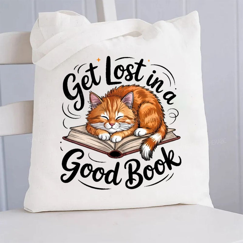 Get Lost In A Good Book Canvas Tote Bag