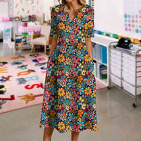 Classroom Garden Floral Dress