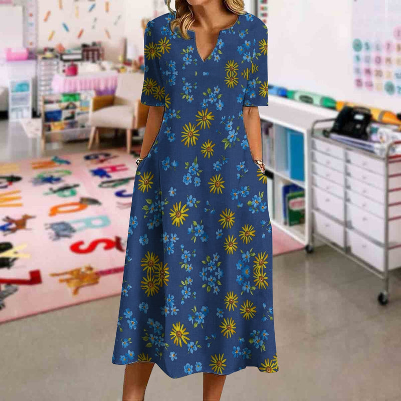 Teach in Bloom Midi Dress