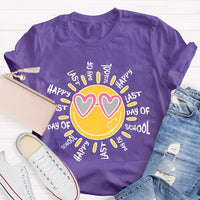 Happy Last Day Of School Graphic Teacher T-shirt