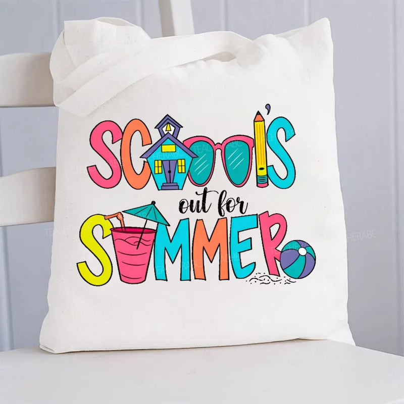 School'S Out For Summer Canvas Tote Bag