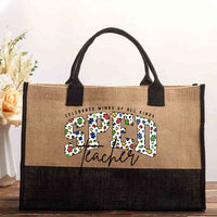 Celebrate Minds Of All Kinds Sped Teacher Letters Cotton Tote Bag
