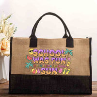 School Was Fun But It's Time For Some Sun Ice Cream Cotton Tote Bag