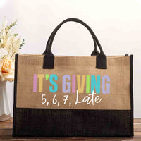 It's Giving 5678 Late Dance Cotton Tote Bag