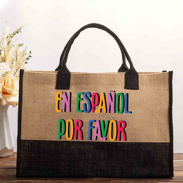 En Español Por Favor Cotton Tote Bag