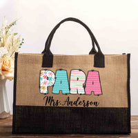 Personalized Name Para Cotton Tote Bag
