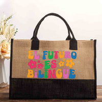 El Futuro Es Bilingue And Bilingual Cotton Tote Bag