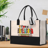 Love Being A Paraprofessional Cotton Tote Bag