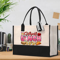 School Lunch Hero Graphics Cotton Tote Bag