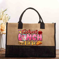 School Lunch Hero Graphics Cotton Tote Bag