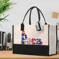 Para Independence Day Cotton Tote Bag