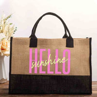 Hello Sunshine Teacher Summer Break Cotton Tote Bag